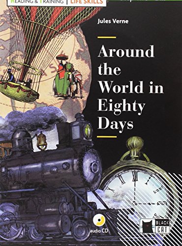 AROUND THE WORLD IN EIGHTY (FREE AUDIO) L. SKILLS (Black Cat. reading And Training)